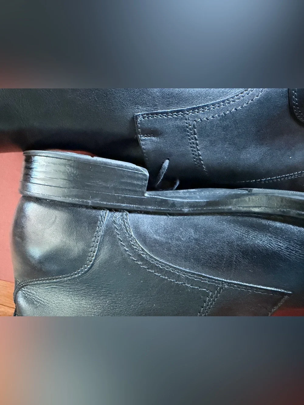 Johnston & Murphy Black Leather Chukka Boots